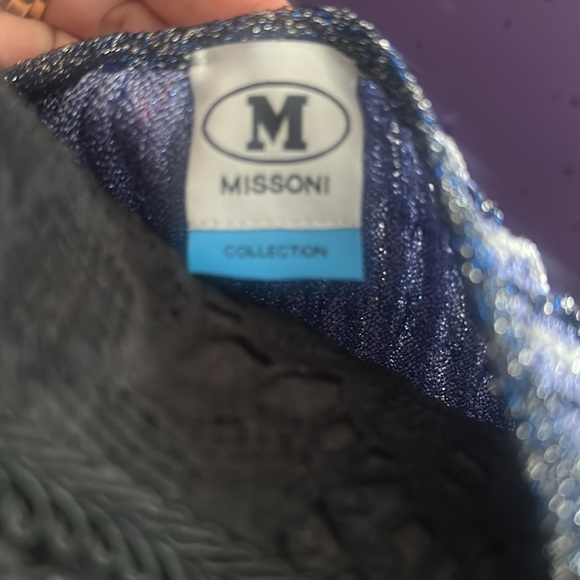 Missoni Navy and White Wavy Stripe Tunic - Picture 3 of 5